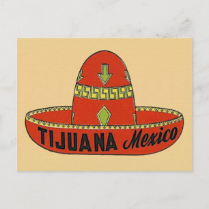 Tijuana Mexico Vintage Travel Briefkaart