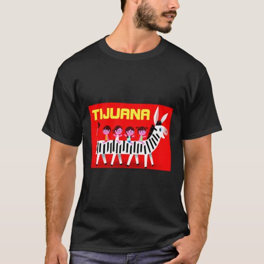 Tijuana Zebra Donkey T-shirt (Voorkant)