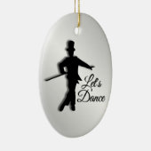 Tik Dancer Let's Dance Keramisch Ornament (Rechts)