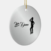 Tik Dancer Let's Dance Keramisch Ornament (Rechts)