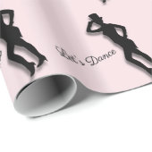 Tik Dancer Let's Dance Pink Cadeaupapier (Rol Hoek)