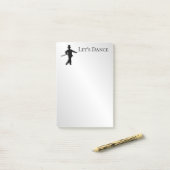 Tik Dancer Let's Dance Post-it® Notes (Op bureau)