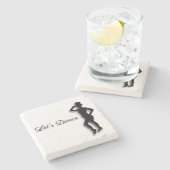 Tik Dancer Let's Dance Stenen Onderzetter (Zijkant)