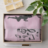 Tik dans roze tissuepapier (Geschenk)