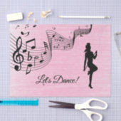 Tik dans roze tissuepapier (Craft)