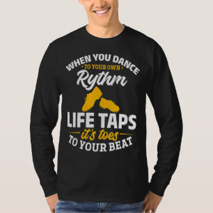 Tik dansdop dansen wanneer u naar uw eigen R danst T-shirt