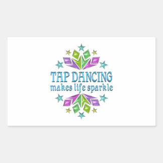 Tik dansen maakt leven vrij rechthoekige sticker