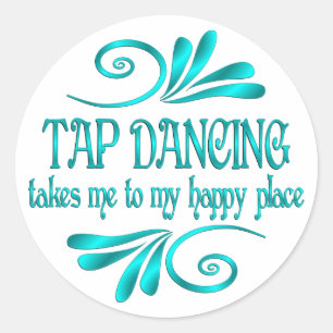 Tik dansen van een goede plek ronde sticker