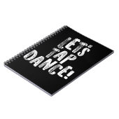 Tik dansen zodat u op het witte tint tikt notitieboek (Linkerzijde)