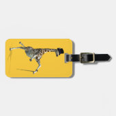 Tik dansende Giraffe Bagagelabel (Voorkant horizontaal)