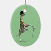 Tik dansende Giraffe Keramisch Ornament (Voorkant)