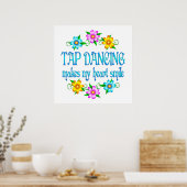 Tik dansende glimlach poster (Keuken)