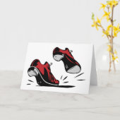 Tik dansende schoenen kaart (Gele Bloem)