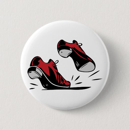 Tik dansende schoenen ronde button 5,7 cm (Voorkant)
