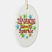 Tik dansende spaarkjes keramisch ornament (Rechts)