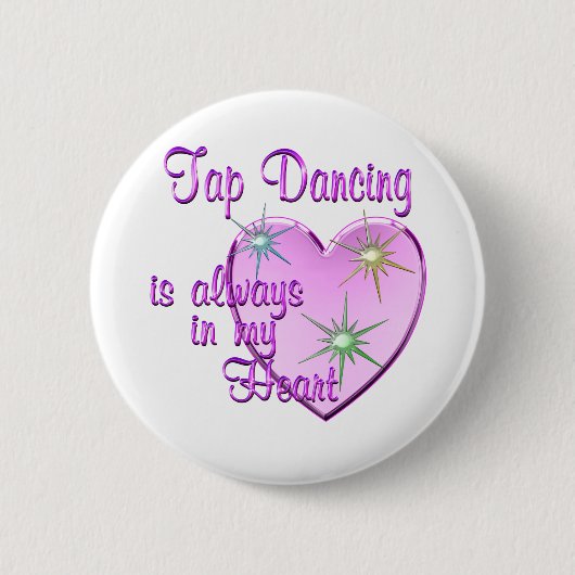Tik danshart ronde button 5,7 cm (Voorkant)