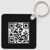 TIK GEWOON | QR-code Visitekaartje ZWARTE STEENKOO Sleutelhanger (Achterkant)