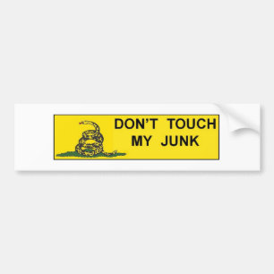 Tik niet op Mijn brok Bumpersticker