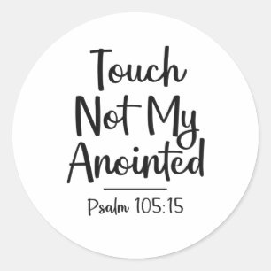 Tik niet op Mijn Christelijke geanonimiseerde offe Ronde Sticker