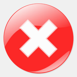 Tik niet op Ronde ticker Sticker