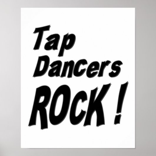 Tik op Dancers Rock! Poster afdrukken (Voorkant)