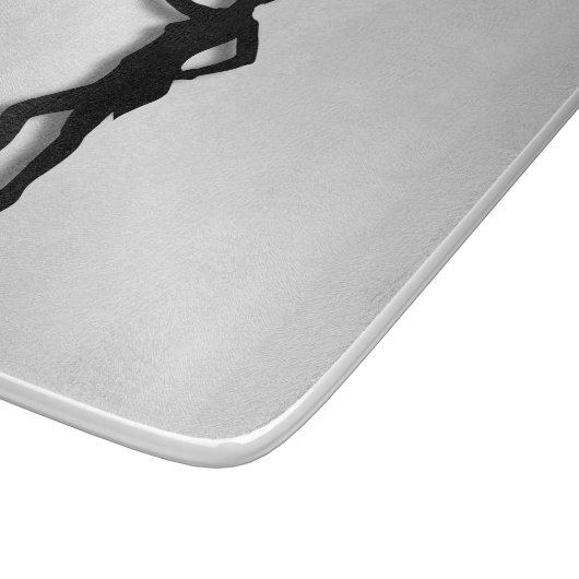 Tik op dansglas snijplank (Hoek)