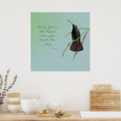 Tik op de hemel Hummingbird Poster (Keuken)