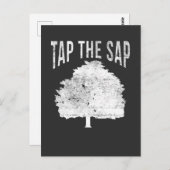 Tik op de Sap voor Maple Syrup Tree Maple Sugaring Briefkaart (Voorkant / Achterkant)