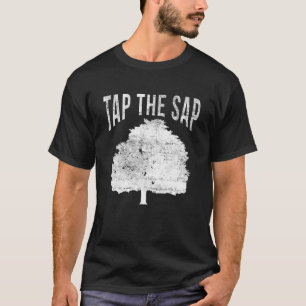 Tik op de Sap voor Maple Syrup Tree Maple Sugaring T-shirt