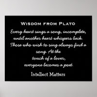 Tik op een Lover - Plato quote - kunstdruk