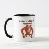 Tik op Mijn aap Funny T-shirts Gifts Mok (Links)