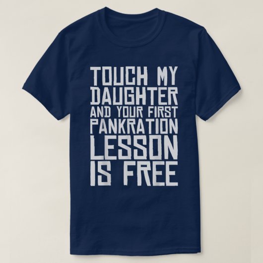 Tik op Mijn dochter en uw eerste presentatie-les I T-shirt (Design voorkant)