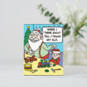 Tik op Mijn Elf Feestdagenkaart (Staand voorkant)