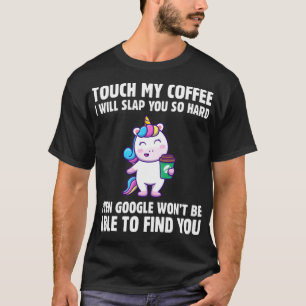 Tik op mijn koffie zodat ik je zo hard cafeïnezuur t-shirt