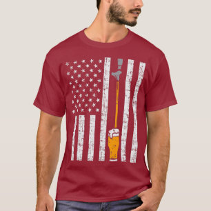 Tik op US Flag Fun Draft Fathers Day T-shirt