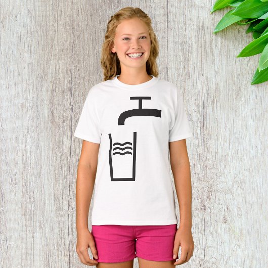 Tik op watersymbool t-shirt