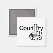 Tik van Magnet Land Magneet (Voorkant / Achterkant)