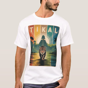 Tikal Guatemala Jaguar T-Shirt Vintage