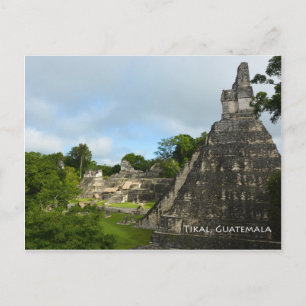 Tikal Guatemala Maya Temple Voir carte postale