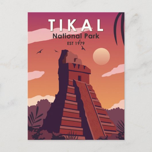 Tikal National Park Guatemala  Briefkaart (Voorkant)