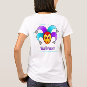 TikBlauwgoed T-shirt - paars op witte doos
