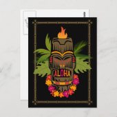 Tiki Aloha Briefkaart (Voorkant / Achterkant)
