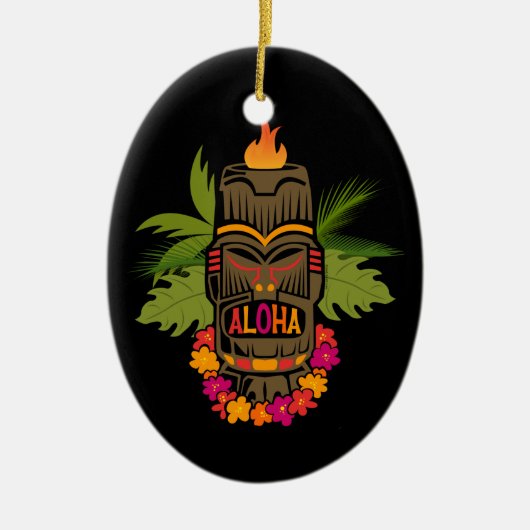 Tiki Aloha Ornament (Voorkant)
