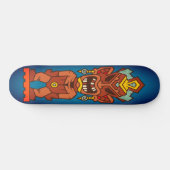 Tiki Angry Rotting Teeth Totem Skateboard (Horizontaal)
