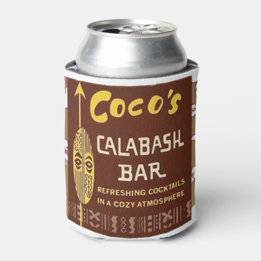 Tiki Art - Cocos Calabash Bar Blikjeskoeler (Blikje Voorkant)