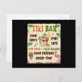 Tiki Bar Briefkaart (Voorkant / Achterkant)