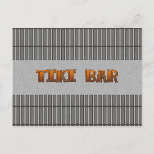 Tiki Bar Briefkaart (Voorkant)