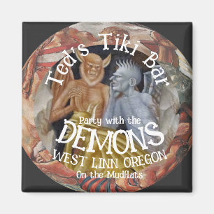 Tiki Bar Feest met de Demonen op de Modderbanken Magneet