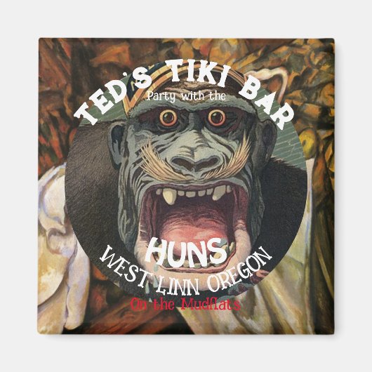 Tiki Bar-feest met de HUNS op het wad Magneet (Voorkant)