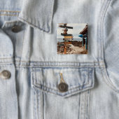 "Tiki Bar" Fotografie-Button door Willowcatdesigns Vierkante Button 5,1 Cm (In situ)